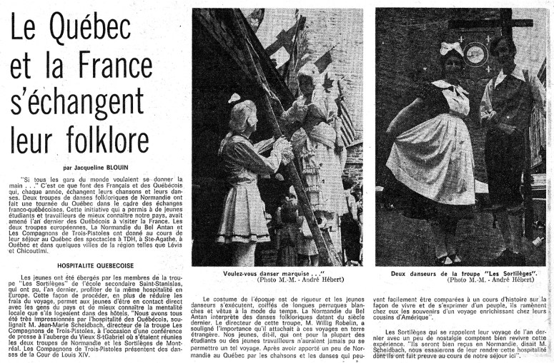 Échange de folklore